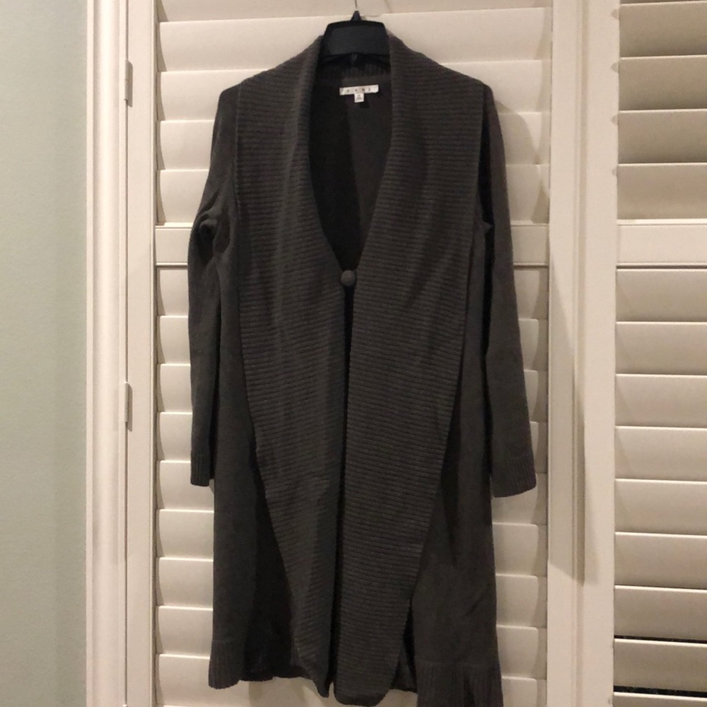 CAbi Brown Waterfall Cardigan Sweater